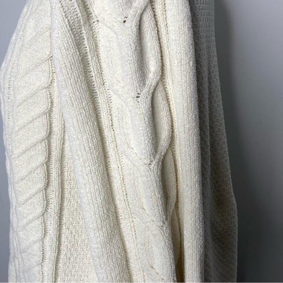 J. Jill Ivory Chenille Cable Knit Sweater - Picture 8 of 10